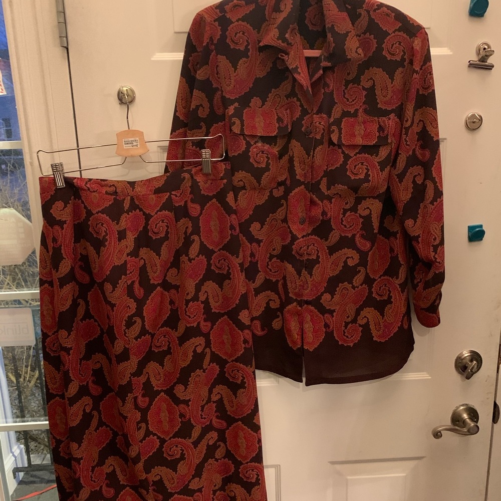 2 piece lined Jones New York suit dress